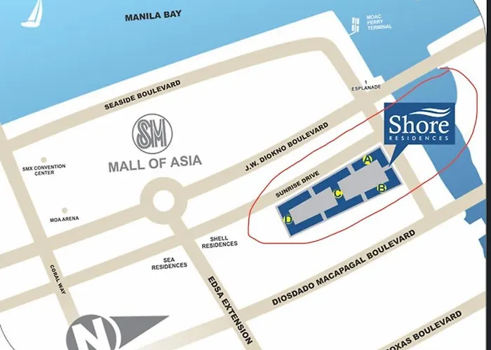 Shore Residences, Walking Distance To Moa And Near Airport *